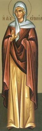 Sfânta Cuvioasă Euvula, mama Sfântului Pantelimon