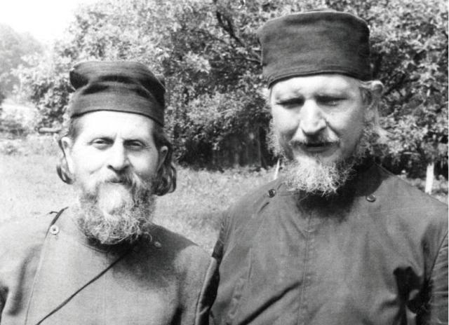Părintele Serafim Popescu și Părintele Teofil Părăian