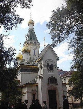 Biserica rusă „Sfântul Nicolae” din Sofia, în subsolul căreia se află mormântul Sfântului Ierarh Serafim Sobolev
