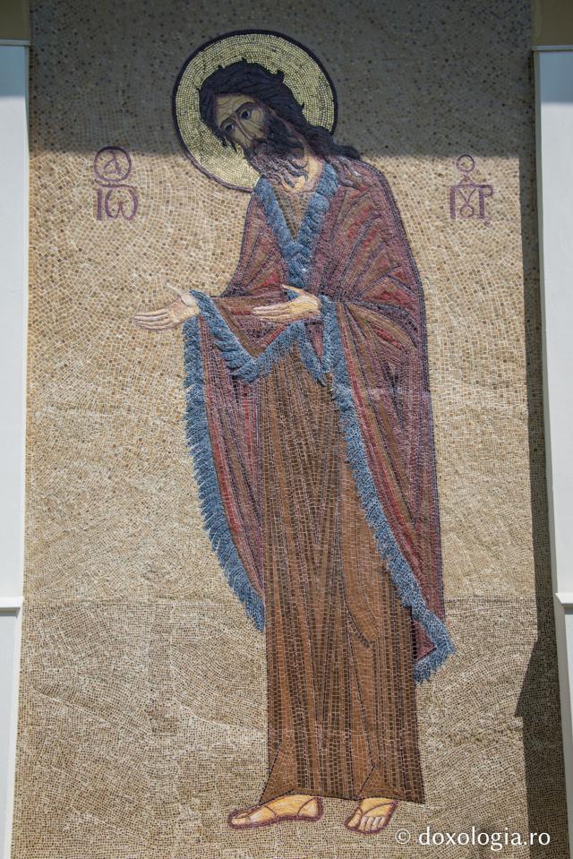 Sfântul Ioan Botezătorul - mozaic perete sudic, biserica mănăstirii
