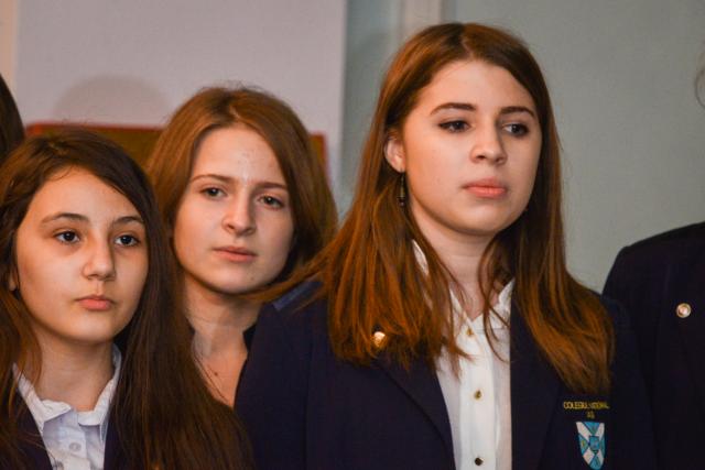 Colindători la Reședința Mitropolitană - Elevi ai Colegiului Național Iași