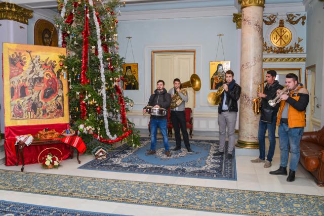 Colindători la Reședința Mitropolitană - Grupul Moldavian Brass