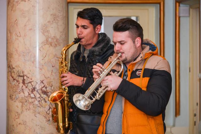 Colindători la Reședința Mitropolitană - Grupul Moldavian Brass