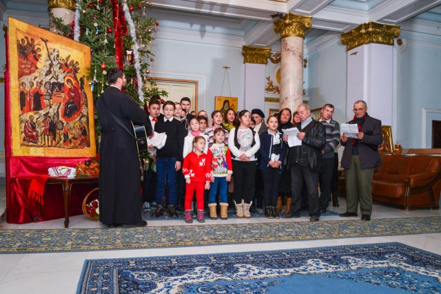 Colindători la Reședința Mitropolitană - Parohia Moimești-Popricani