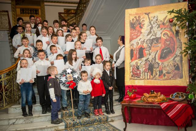 Colindători la Reședința Mitropolitană - Parohia Țipilești, Iași