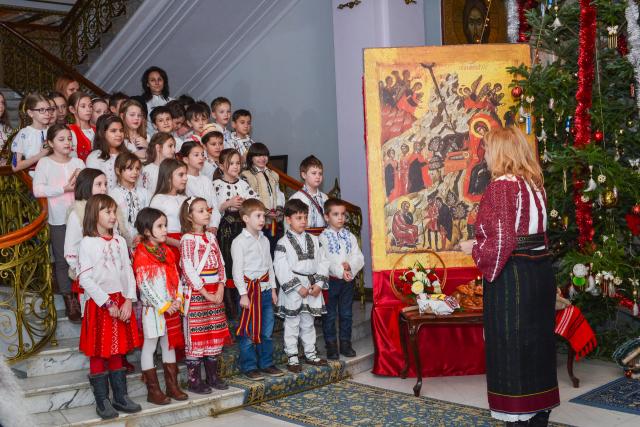 Colindători la Reședința Mitropolitană - Școala Varlaam