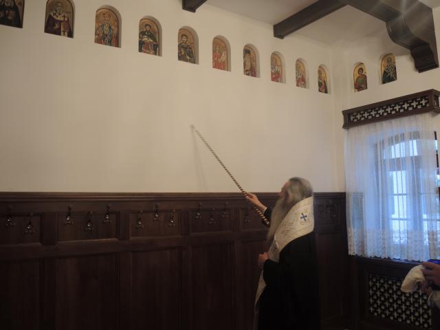 (Foto) Sfințire de trapeză la Mănăstirea Agapia