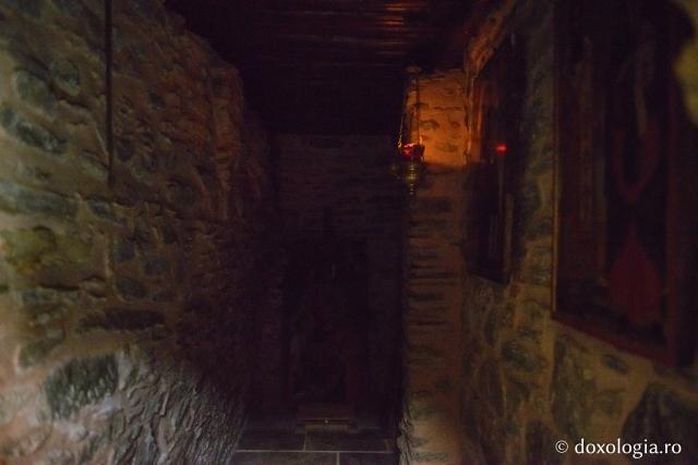 (Foto) Închinare la icoana Maicii Domnului „Cea care alăptează” de la Chilia Pateriţa din Muntele Athos 