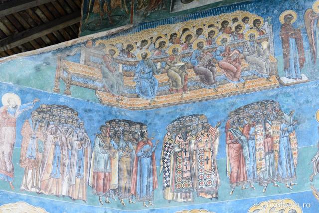 Înfricoșătoarea Judecată zugrăvită la Mănăstirea Voroneț 