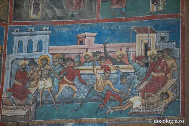 (Foto) Viața Sfântului Ioan cel Nou în frescele Voronețului