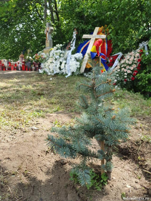 (Foto) Mormântul IPS Părinte Pimen – Altar de flori și lumânări aprinse (25 mai 2020)