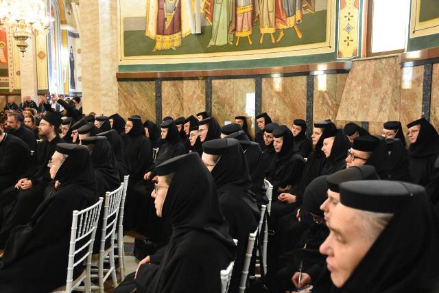 (Foto) Arhimandritul Efrem Vatopedinul a participat la Sinaxa monahală din Arhiepiscopia Clujului
