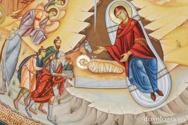 Biserica „Sfinții Împărați Constantin și Elena” din localitatea Mironeasa în așteptarea veșmântului de sfințire / Foto: pr. Silviu Cluci fresca bisericii din Mironeasa