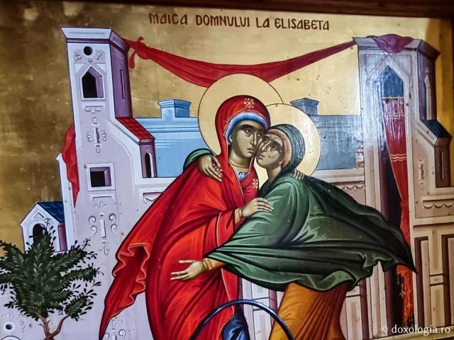 Maica Domnului împreună cu Sfânta Elisabeta - Mănăstirea „Sfântul Ioan Iacob” Corlățeni