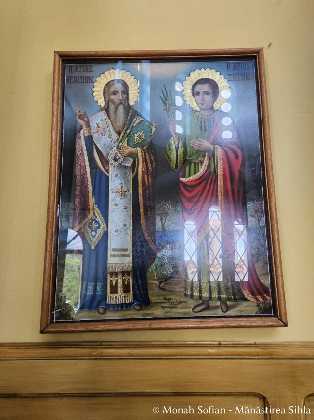 Katholikonul Mănăstirii „Sfinților Părinți” din Insula Chios, Grecia / Foto: Monah Sofian - Mănăstirea Sihla Katholikonul Mănăstirii „Sfinților Părinți” din Insula Chios, Grecia