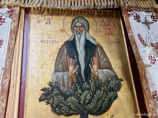 Sfântul Cuvios David din Tesalonic -  Biserica Osios David din Tesalonic –  renumită pentru mozaicul din absida centrală ce reprezintă Vedenia lui Iezechiel