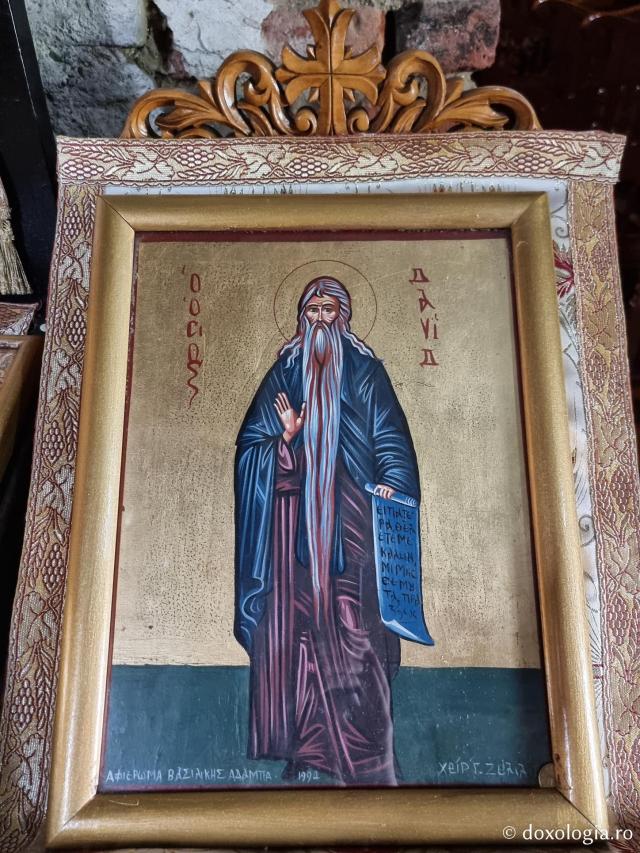 Sfântul Cuvios David din Tesalonic - Biserica Osios David din Tesalonic –  renumită pentru mozaicul din absida centrală ce reprezintă Vedenia lui Iezechiel