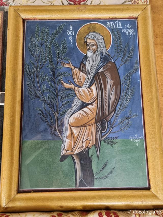 Sfântul Cuvios David din Tesalonic  - Biserica Osios David din Tesalonic –  renumită pentru mozaicul din absida centrală ce reprezintă Vedenia lui Iezechiel
