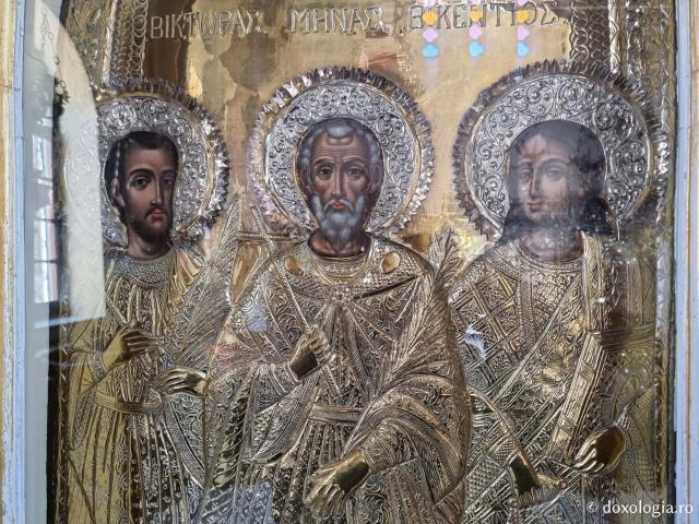 Sfinții Mina, Victor și Vichentie -Mănăstirea „Sfântul Mare Mucenic Mina” din Insula Chios