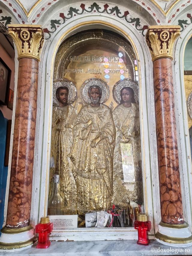 Sfinții Mina, Victor și Vichentie - Mănăstirea „Sfântul Mare Mucenic Mina” din Insula Chios