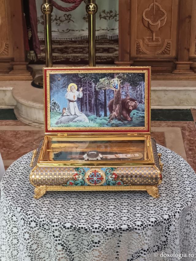 Moaștele Sfântului Cuvios Serafim de Sarov de la Mănăstirea „Sfântul Cuvios Nicodim Aghioritul” – Goumenissa