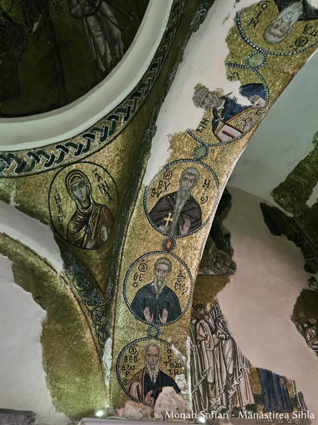 Frumusețea mozaicurilor bizantine de la Mănăstirea Nea Moni din Chios / Foto: Monah Sofian - Mănăstirea Sihla Frumusețea mozaicurilor bizantine de la Mănăstirea Nea Moni din Chios / Foto: Magda Buftea