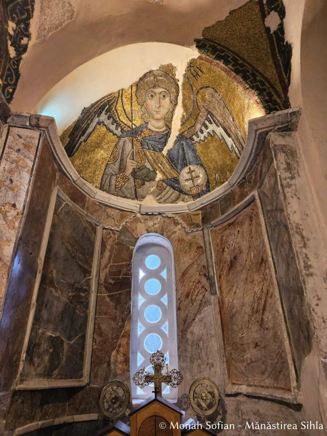 Frumusețea mozaicurilor bizantine de la Mănăstirea Nea Moni din Chios / Foto: Monah Sofian - Mănăstirea Sihla Frumusețea mozaicurilor bizantine de la Mănăstirea Nea Moni din Chios / Foto: Magda Buftea