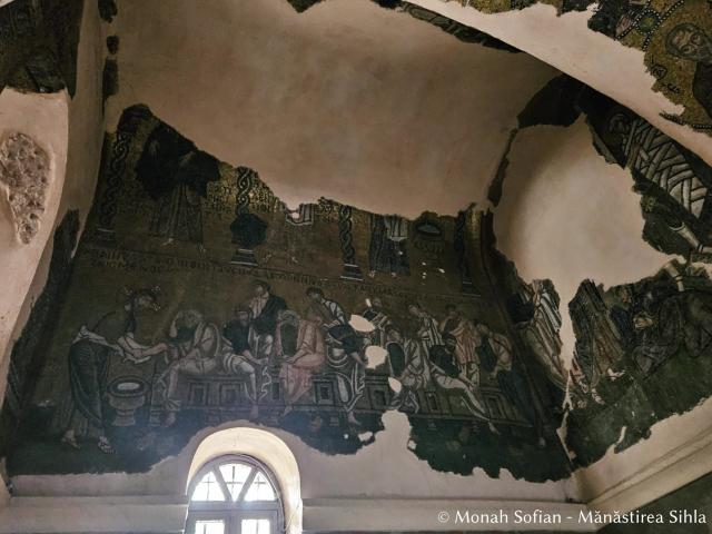 Frumusețea mozaicurilor bizantine de la Mănăstirea Nea Moni din Chios / Foto: Monah Sofian - Mănăstirea Sihla Frumusețea mozaicurilor bizantine de la Mănăstirea Nea Moni din Chios / Foto: Magda Buftea