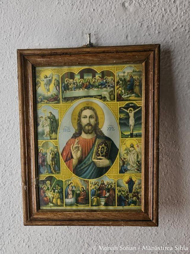 Icoană Mântuitorul Hristos - Osuarul Mănăstirii Nea Moni din Chios