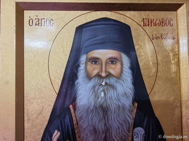 Sfântul Cuvios Iacov Tsalikis - Paraclisul Bunei Vestiri de la Mănăstirea Sfântului Efrem cel Nou din Nea Makri
