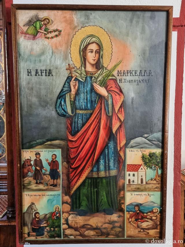 Sfântă Muceniță Marcela - Paraclisul Bunei Vestiri de la Mănăstirea Sfântului Efrem cel Nou din Nea Makri