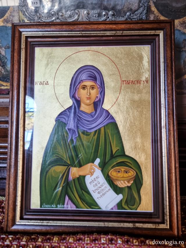 Sfâbnta Muceniță Paraskevi - Paraclisul Bunei Vestiri de la Mănăstirea Sfântului Efrem cel Nou din Nea Makri