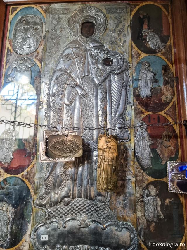 Sfâbnta Muceniță Paraskevi - Paraclisul Bunei Vestiri de la Mănăstirea Sfântului Efrem cel Nou din Nea Makri