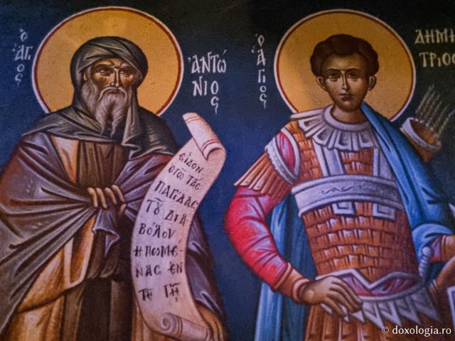 Sfântul Antonie cel Mare și Sfântul Dimitrie - Biserica „Panaghia Gorgoepikoos” din Tesalonic