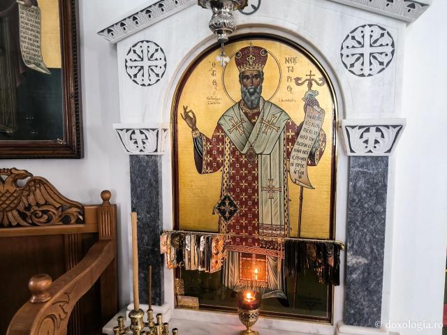 Sfântul Ierarh Nectarie - Mănăstirea „Panaghia Myrtidiotissa”din Paros, ctitoria Părintelui Filotei Zervakos