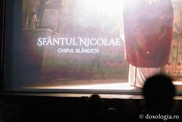 Proiecția filmulului docudramă Sfântul Nicolae. Chipul blândeții (România, Trinitas TV, realizator Mara Ionescu, în prezența Pr. Alexandru Trușcă, consilier patriarhal și producător general și a Pr. George Aniculoaie, redactor-șef Departament Film Documentar) (Foto) “Quo Vadis”: Ateneul Tătărași, gazda pentru zeci de spectatori în cea de-a doua zi a festivalului