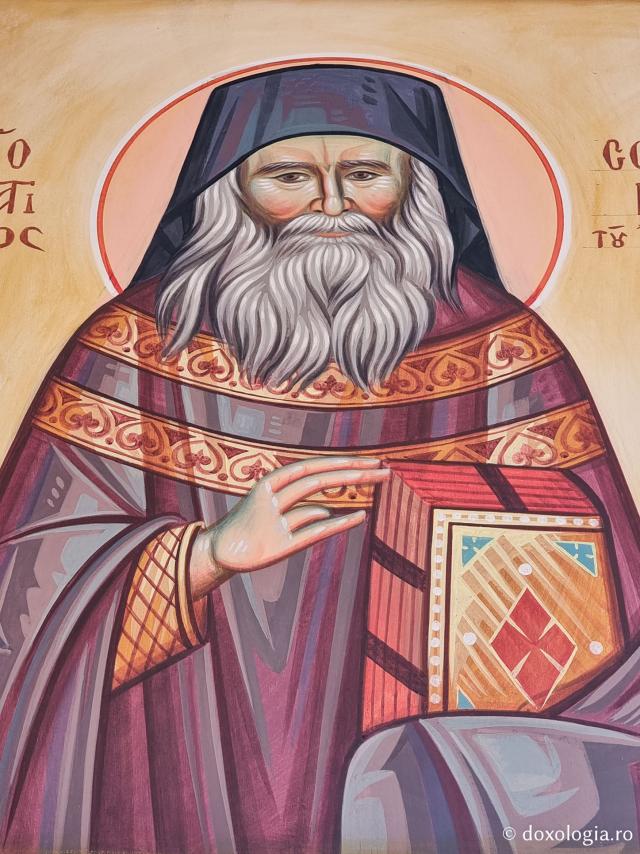 Sfântul Evmenie - Pleiadă de sfinți contemporani regăsiți în pictura bisericii mănăstirii Milesi din Grecia