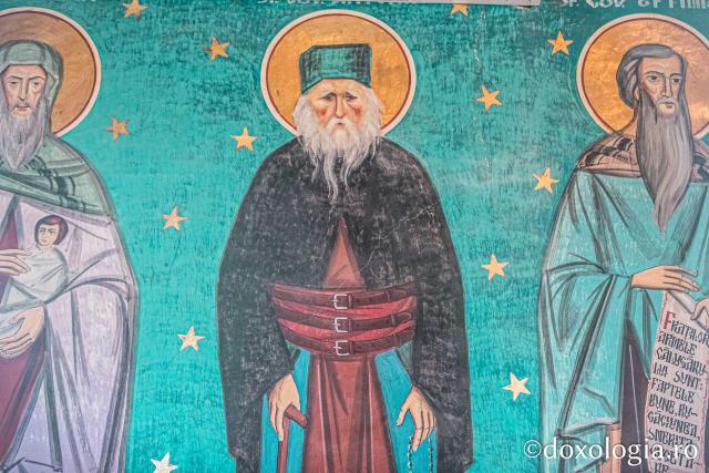Sfântul Cuvios Cleopa de la Sihăstria pictura în Biserica Mănăstirii Dobrina Huși