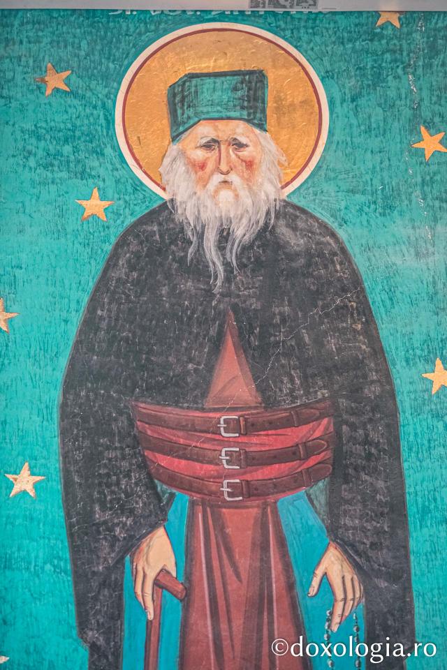Sfântul Cuvios Cleopa de la Sihăstria pictura în Biserica Mănăstirii Dobrina Huși
