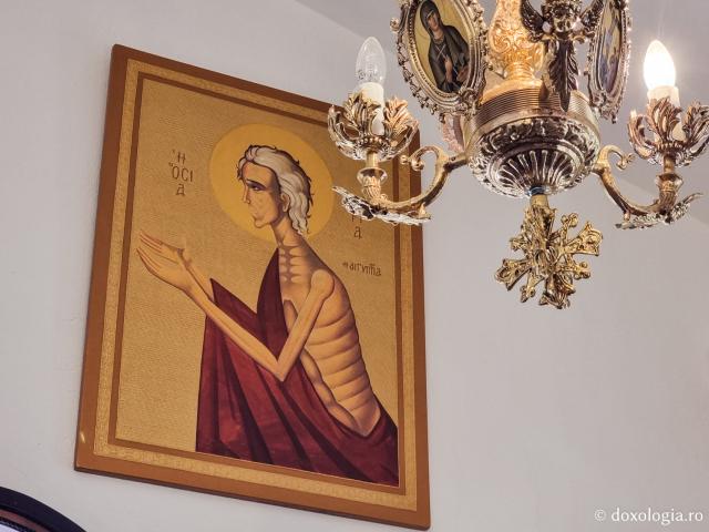 Sfânta Cuviosă Maria Egipteanca - Clipe de rugăciune în Paraclisul Sfântului Paisie Aghioritul de la Mănăstirea Faran din Sinai