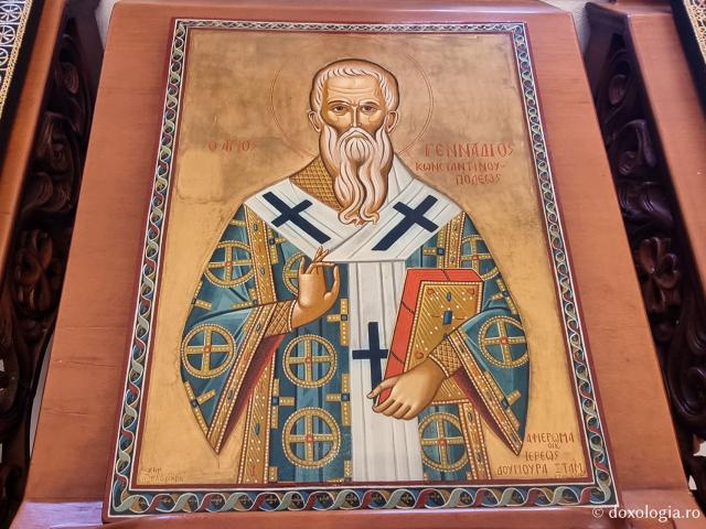Sfântul Ghenadie, Patriarhul Constantinopulului - Clipe de rugăciune în Paraclisul Sfântului Paisie Aghioritul de la Mănăstirea Faran din Sinai