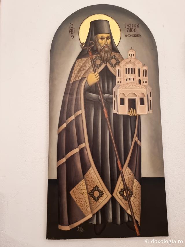 Sfântul Ghenadie, Patriarhul Constantinopolului - Clipe de rugăciune în Paraclisul Sfântului Paisie Aghioritul de la Mănăstirea Faran din Sinai