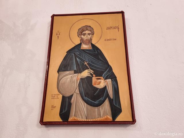 Sfantul Damian, doctorul - Clipe de rugăciune în Paraclisul Sfântului Paisie Aghioritul de la Mănăstirea Faran din Sinai