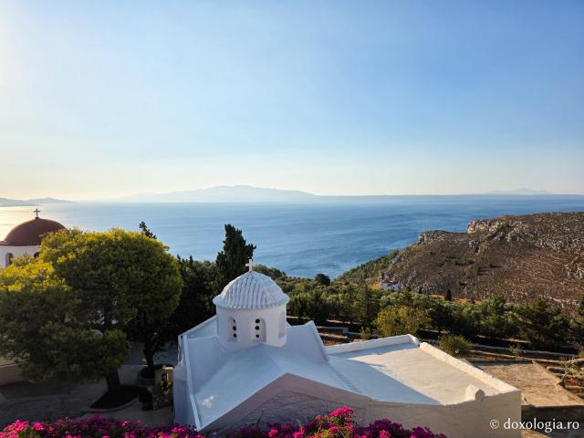 Frumusețea Mănăstirii „Sfântul Cuvios Sava cel Nou” din Kalymnos