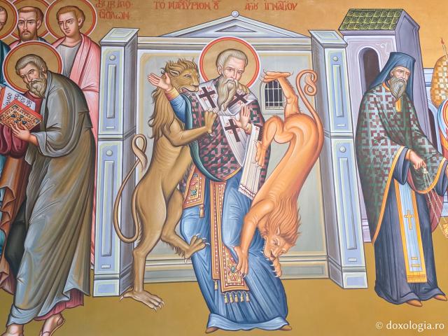 Clipe de răgaz în fața frescelor din biserica principală a Mănăstirii Sfântului Cuvios Sava cel Nou din Kalymnos