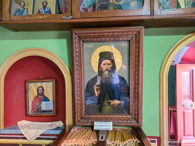 Închinare la moaștele Sfântului Cuvios Sava cel Nou din Kalymnos