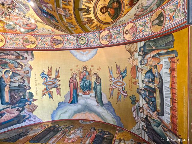 Scene din viața și minunile Sfântului Cuvios Sava cel Nou, zugrăvite în biserica mănăstirii sale din Kalymnos