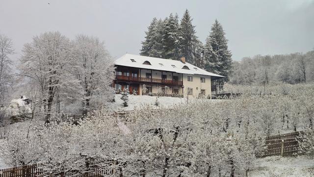 (Foto) Văl de nea peste Mănăstirea Sihăstria – 19 noiembrie 2025