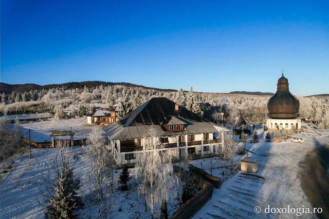(Foto) Mănăstirea Neamț – imagini aeriene de iarnă