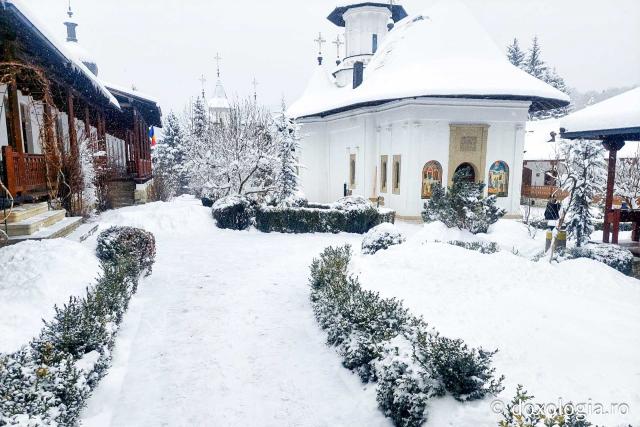 Tăcerea zăpezii la Sihăstria – frumusețea unei zile de februarie